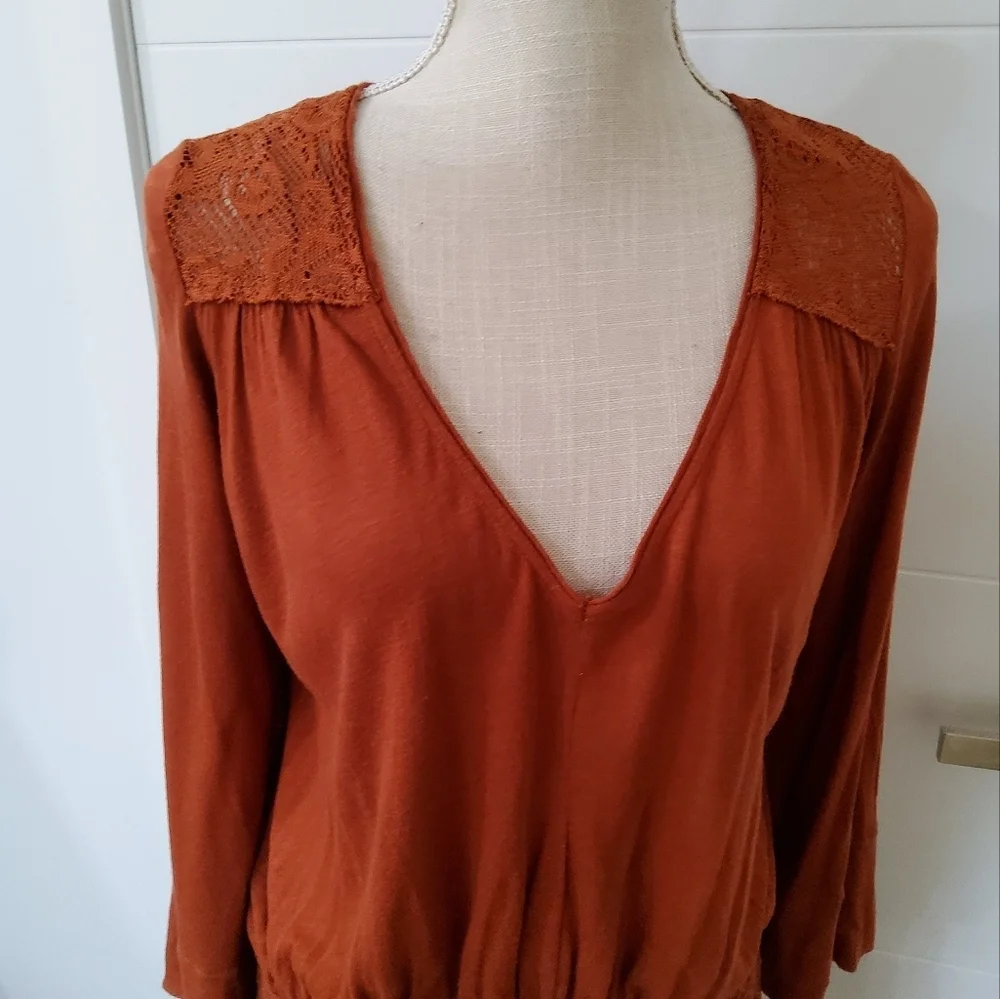 Free People Moonlight Romantic Drop Waist Tunic Size S